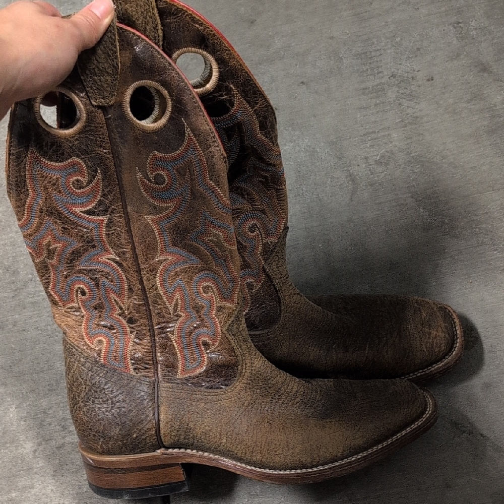 Brown Western Cowboy Boots Size 8